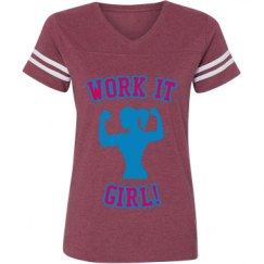 Ladies Relaxed Fit Vintage Sports Tee