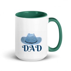 15oz Ceramic Mug with Color Inside