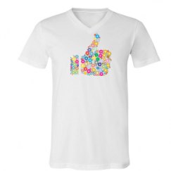 Unisex V-Neck Jersey Tee