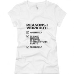 Ladies Slim Fit Basic Promo Jersey Tee