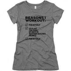 Ladies Slim Fit Super Soft Triblend Tee