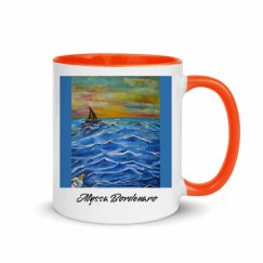 11oz Ceramic Mug with Color Inside