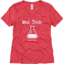 Ladies Relaxed Fit Super Soft Triblend V-Neck Tee