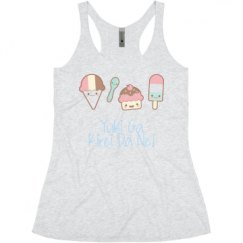 Ladies Slim Fit Super Soft Racerback Triblend Tank