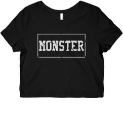 Ladies Slim Fit Crop Top Tee