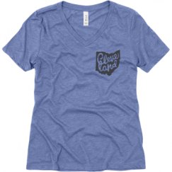 Ladies Relaxed Fit Super Soft Triblend V-Neck Tee