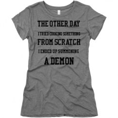 Ladies Slim Fit Super Soft Triblend Tee