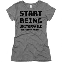 Ladies Slim Fit Super Soft Triblend Tee