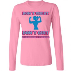 Ladies Relaxed Fit Basic Long Sleeve Tee