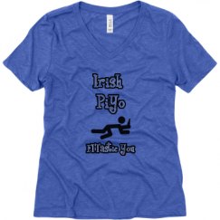 Ladies Relaxed Fit Super Soft Triblend V-Neck Tee