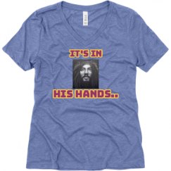 Ladies Relaxed Fit Super Soft Triblend V-Neck Tee