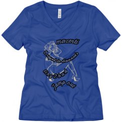 Ladies Relaxed Fit V-Neck Tee