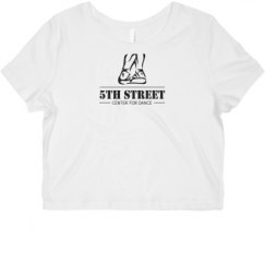 Ladies Slim Fit Crop Top Tee