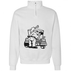 Unisex Cadet Collar Sweatshirt