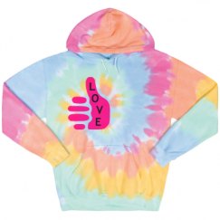 Unisex Tie-Dye Fleece Hoodie