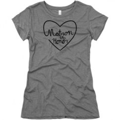 Ladies Slim Fit Super Soft Triblend Tee