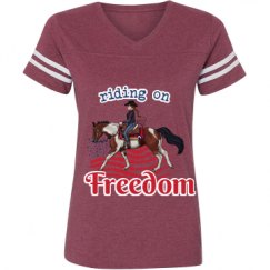 Ladies Relaxed Fit Vintage Sports Tee