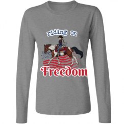 Ladies Relaxed Fit Basic Long Sleeve Tee