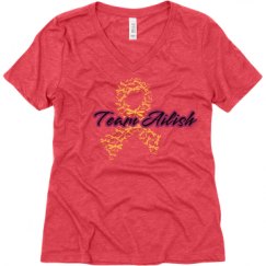 Ladies Relaxed Fit Super Soft Triblend V-Neck Tee