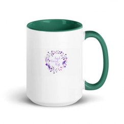 15oz Ceramic Mug with Color Inside