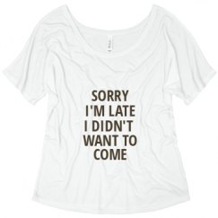 Ladies Flowy Slouchy Tee