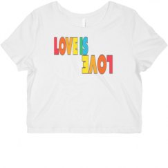 Ladies Slim Fit Crop Top Tee