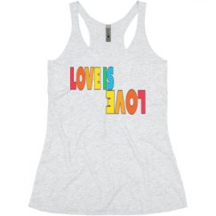 Ladies Slim Fit Super Soft Racerback Triblend Tank
