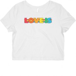 Ladies Slim Fit Crop Top Tee