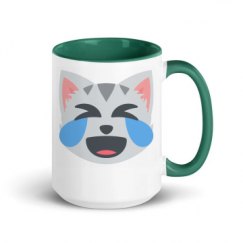 15oz Ceramic Mug with Color Inside