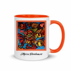 11oz Ceramic Mug with Color Inside