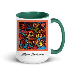 15oz Ceramic Mug with Color Inside