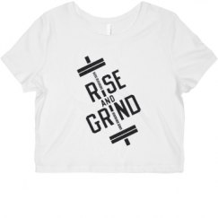 Ladies Slim Fit Crop Top Tee