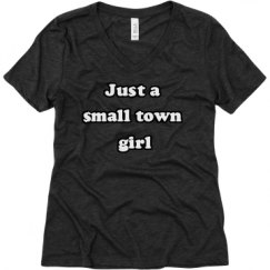 Ladies Relaxed Fit Super Soft Triblend V-Neck Tee