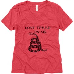 Ladies Relaxed Fit Super Soft Triblend V-Neck Tee