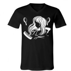 Unisex V-Neck Jersey Tee