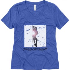 Ladies Relaxed Fit Super Soft Triblend V-Neck Tee