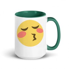 15oz Ceramic Mug with Color Inside