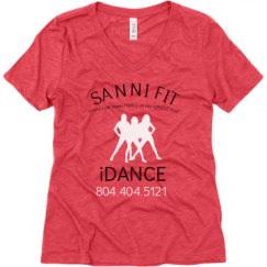 Ladies Relaxed Fit Super Soft Triblend V-Neck Tee