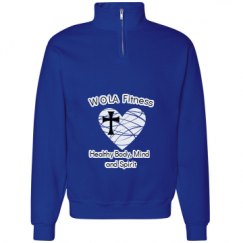 Unisex Cadet Collar Sweatshirt