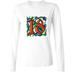 Ladies Relaxed Fit Basic Long Sleeve Tee