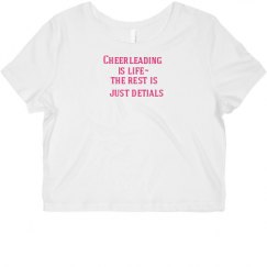 Ladies Slim Fit Crop Top Tee