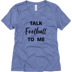 Ladies Relaxed Fit Super Soft Triblend V-Neck Tee