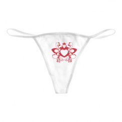 Basic White Thong Underwear