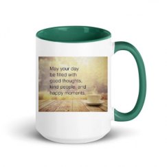 15oz Ceramic Mug with Color Inside