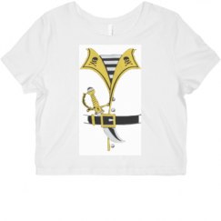 Ladies Slim Fit Crop Top Tee