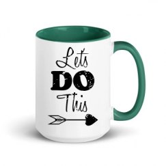 15oz Ceramic Mug with Color Inside