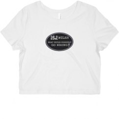 Ladies Slim Fit Crop Top Tee