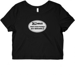 Ladies Slim Fit Crop Top Tee