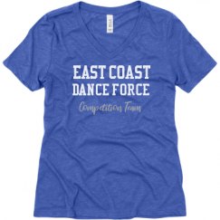 Ladies Relaxed Fit Super Soft Triblend V-Neck Tee