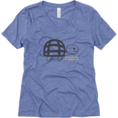Ladies Relaxed Fit Super Soft Triblend V-Neck Tee